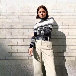 Tory Burch Joss Pant Khaki 4